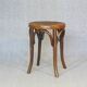 Low bistro stool by Mundus circa 1910 art nouveau.