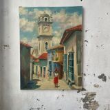 Canvas oil landscape alley 60x80cm