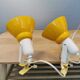 Two vintage Ikea, shelf/rack/clip lamps
