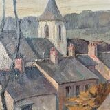 Old painting, oil on canvas