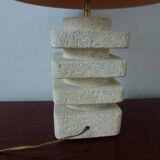 Travertine lamp from the 60s and 70s