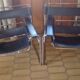Pair of leather armchairs Breuer model B3