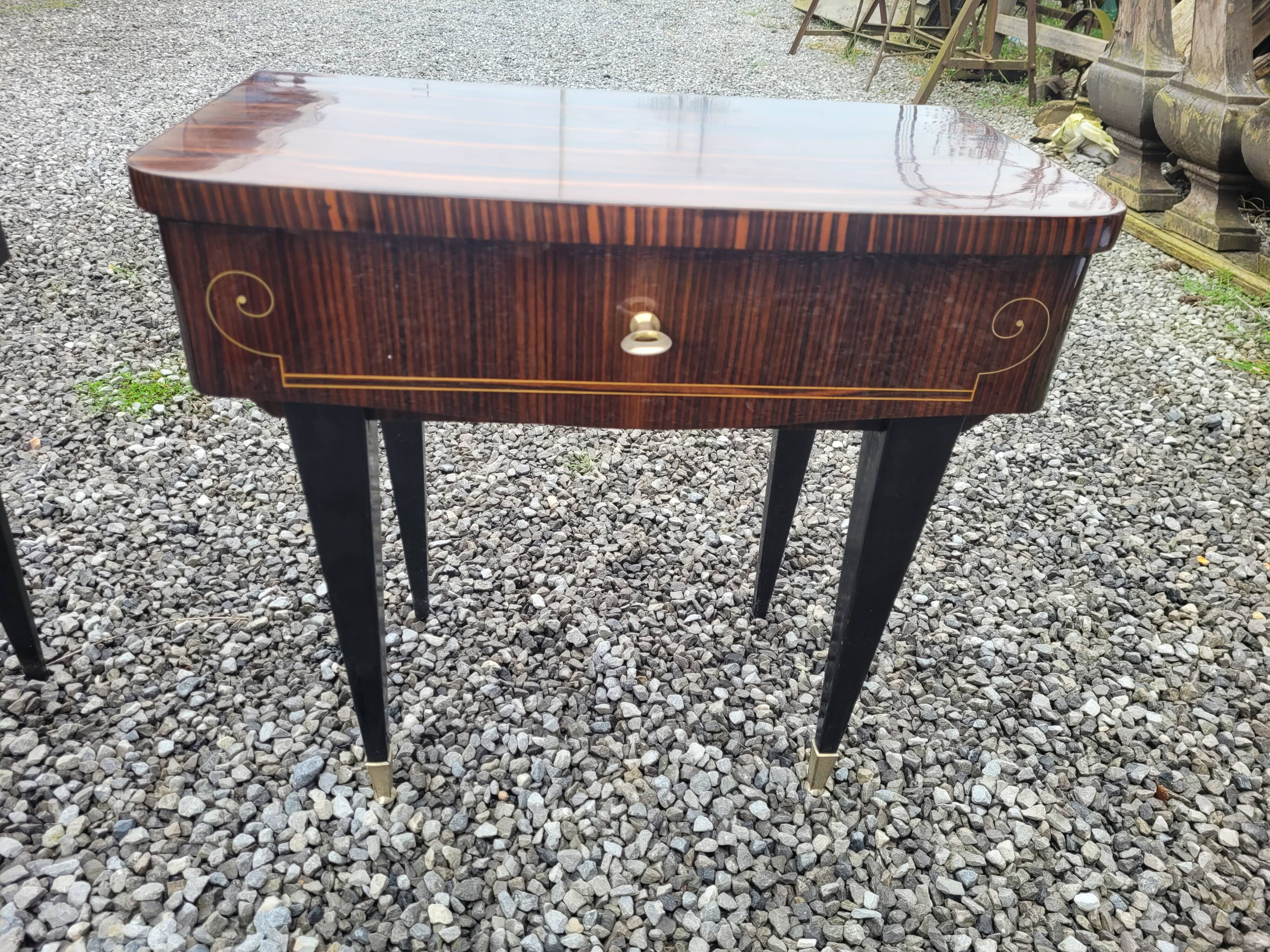 Pair of vintage rosewood bedside tables