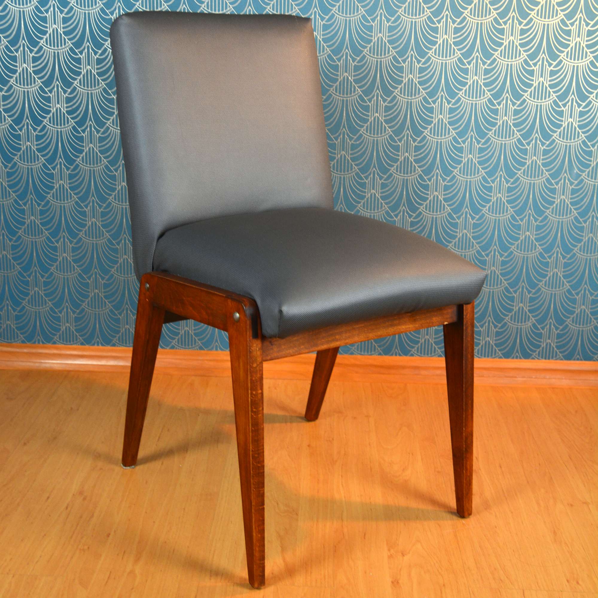 1970s upholstered chair, AGA designed by Józef Chierowski, Poland