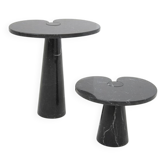 Black Marble Eros Coffee Tables by Angelo Mangiarotti for Skipper, 1980s, Set of 2