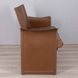 Vintage leather sofa from the 1970s, model ‘korium’ designed by tito agnoli