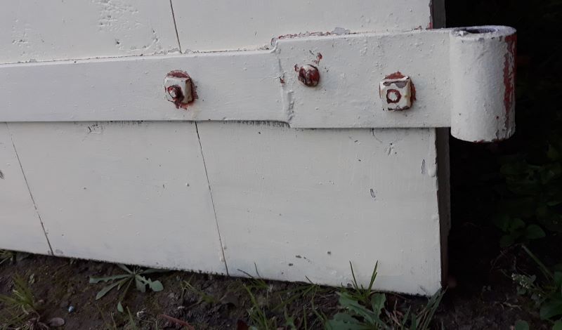 Door h175xl89.8cm cellar, outbuilding