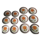 Vintage flower pattern tableware set