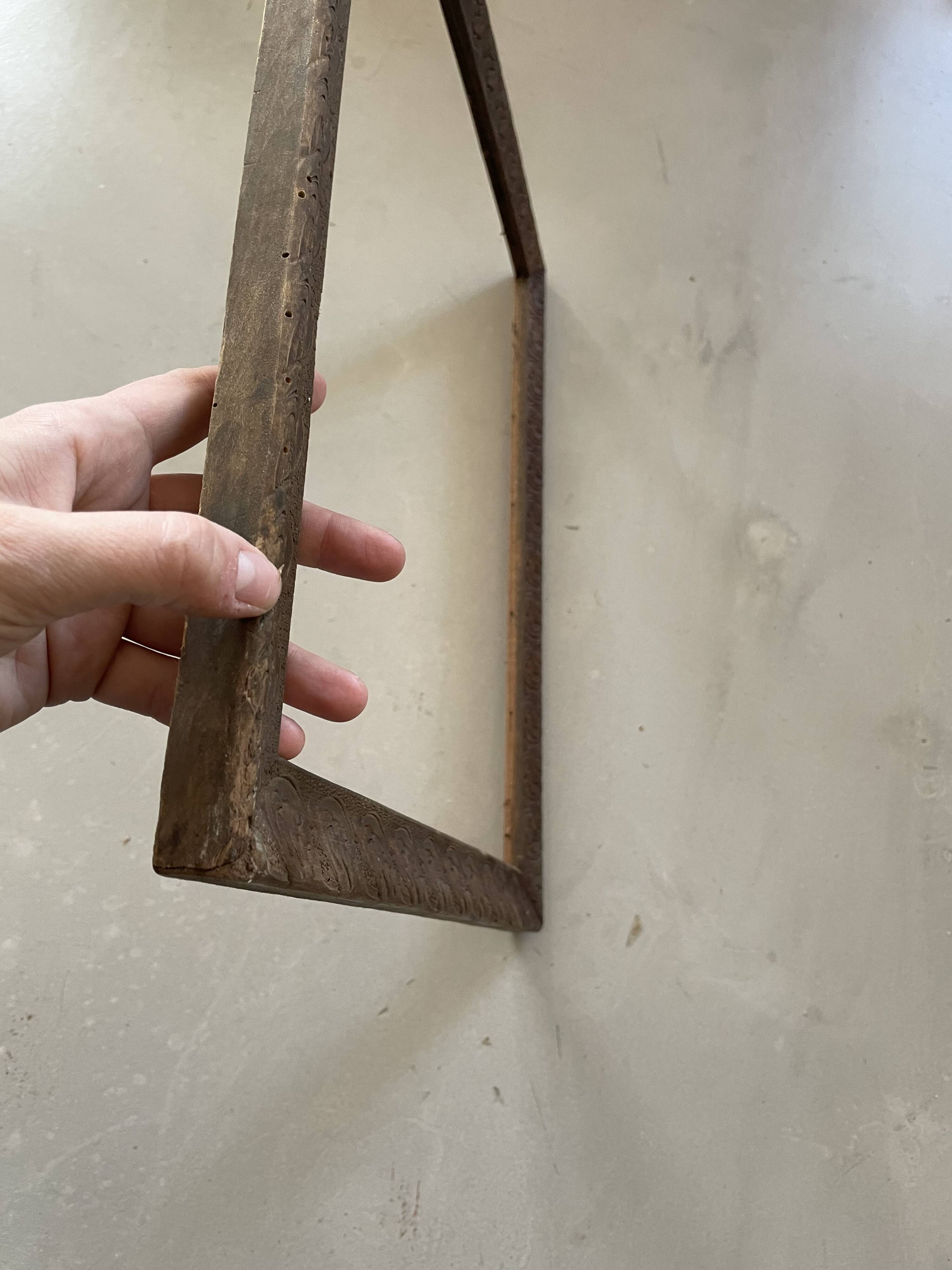 Old carved wooden frame 40x47cm