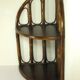Rattan corner wall shelf
