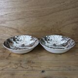 2 vintage English Staffordshire 'HAYRIDE' salad bowls