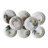 Dessert plates Sarreguemines Renaud and Clermont