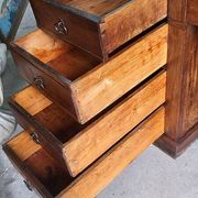 BUREAU A 9 TIROIRS EN NOYER 1900