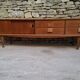 Low teak sideboard 200cm
