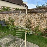 Vintage bakery-style corner shelf