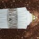 Vintage globe pendant light in molded glass.