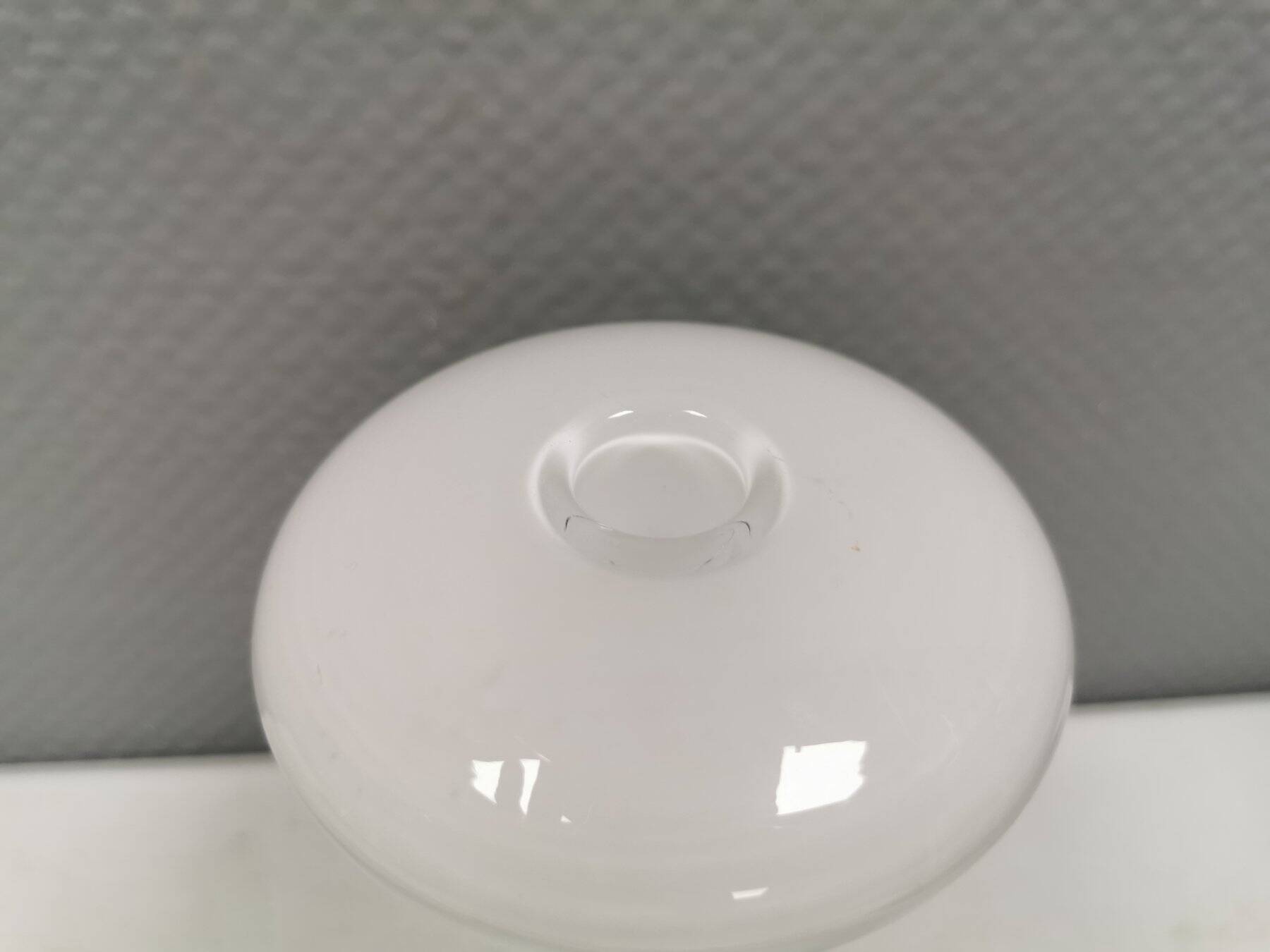 Candlestick in opal glass by Harri Koskinen for Iittala Finland 1996