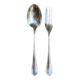 2 Christofle silver-plated serving cutlery, "Spatours" pattern.