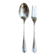 2 Christofle silver-plated serving cutlery, "Spatours" pattern.