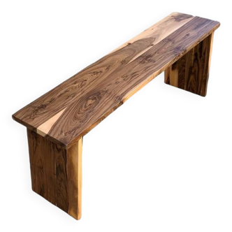 Boho Solid Walnut Bench