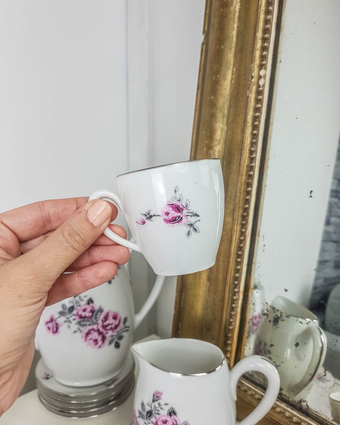 French porcelain tea service