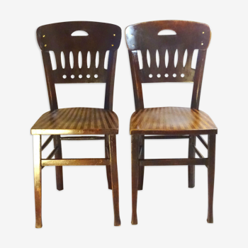 2 chaises Luterma bistrot , 1930