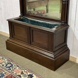 Vestiaire en chêne de la fin XIXème avec sa jardinière