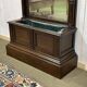 Late 19th century oak wardrobe with its planter