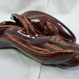 Ceramic ashtray in the shape of a glove from 1970