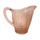 Vintage pink glass pitcher