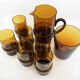 Ensemble de 6 verres à orangeade / pichet / seau à glace • Italy • 1970