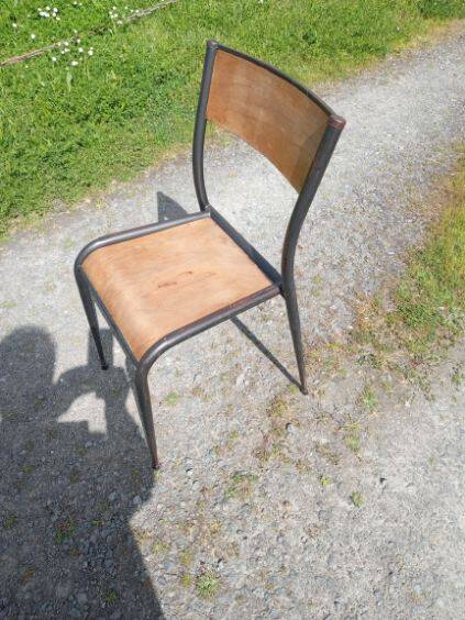 Set of 4 vintage iron chairs