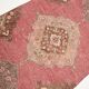 Tapis de couloir vintage rouge et rose 3x13, 91x399Cm