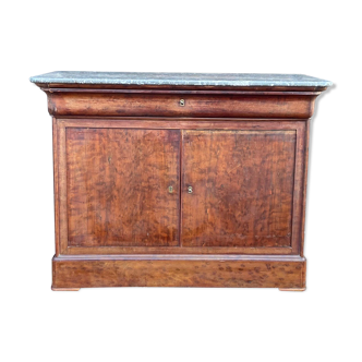 Louis Philippe vintage buffet in speckled mahogany