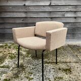 “Conseil” armchair by Pierre Guariche for the publisher Meurop with LVMH fabric