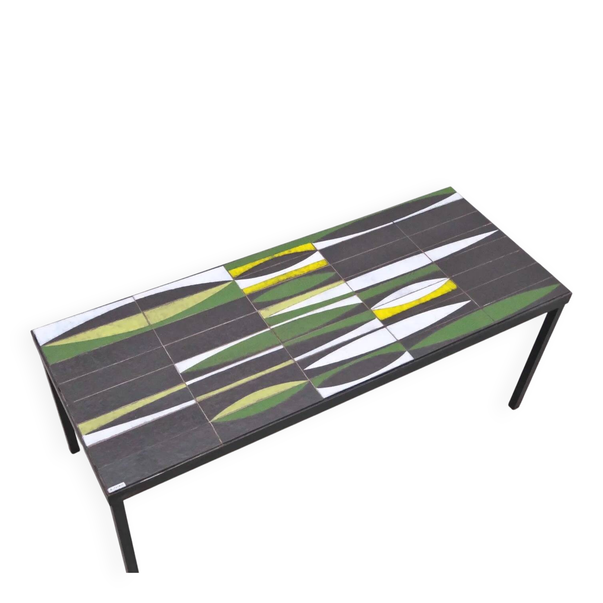 "Navette" coffee table by Roger Capron in ceramic, 1950