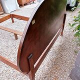 Art Nouveau style bed - rosewood and marquetry