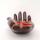 Vintage hand glazed ceramic ashtray