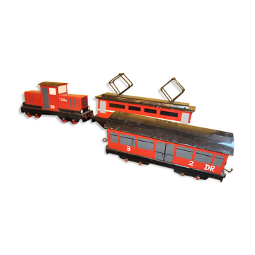 Old big train in metal decorative toy
