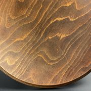 Midcentury wood turned barley twist side table with cork screw legs 1950s