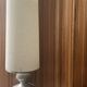 Lampe de sol en métal brossé Philippe Barbier, design 1970