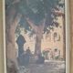Gouache painting on cardboard signed a.Bernier - Framed under glass - 1970-80