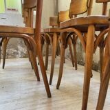 Set of 11 Baumann bistro chairs