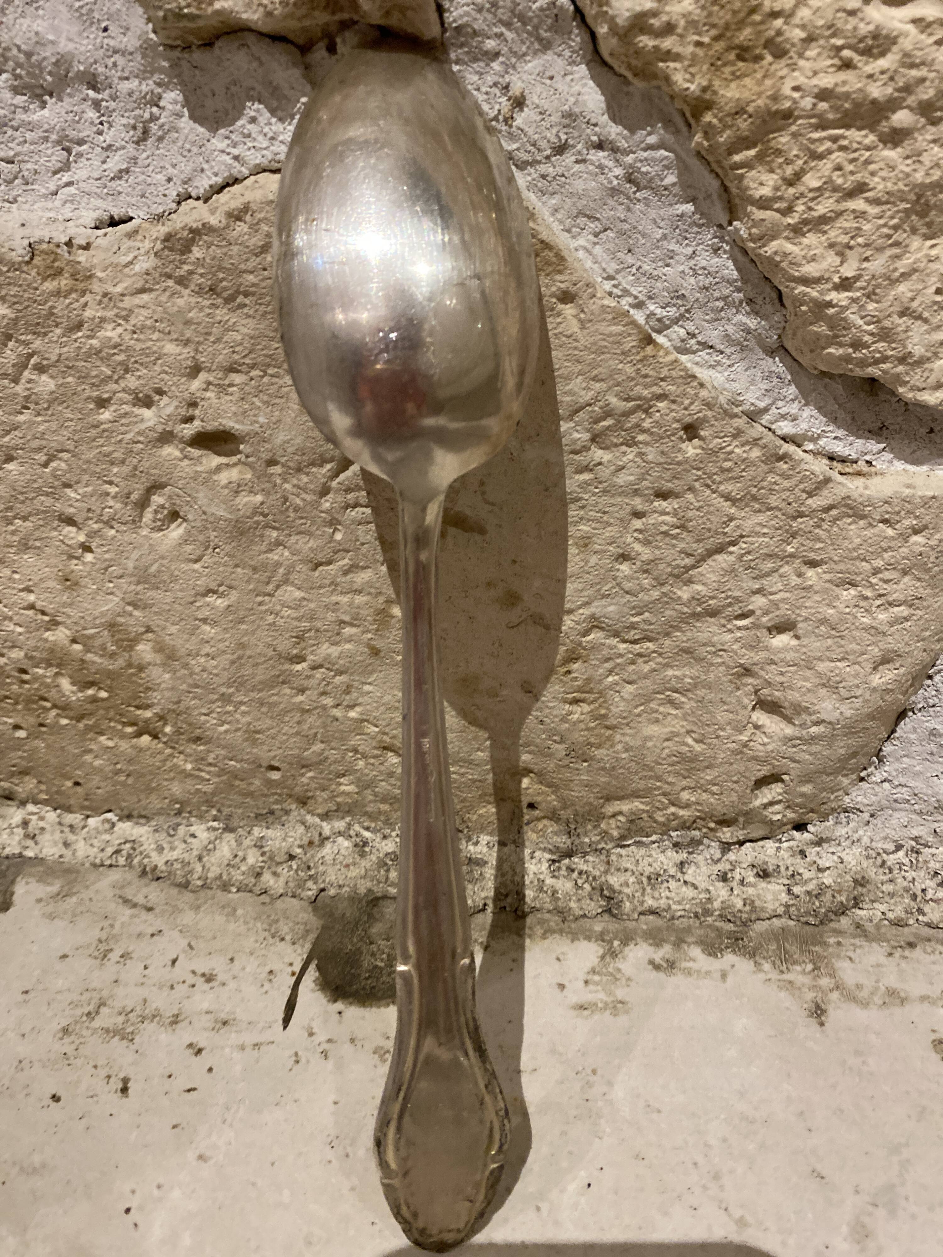 Couverts métal argenté art déco