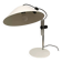 White lacquered metal lamp, Lella Montecroci and Marco de Carli, Arrelam, 1970