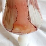 Opaline vase Florentine Stelvia marbled pink