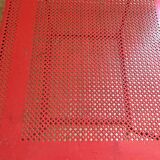 Perforated metal coffee table from the 1950s