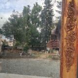 Old large gilded mirror