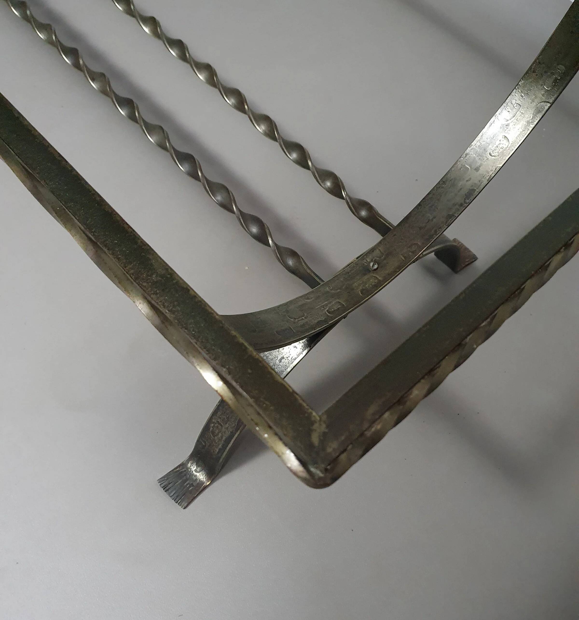 Table basse en résine/marbre années 70