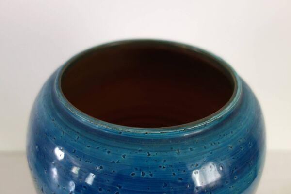 Vase couvert céramique style Bitossi, Italie années 70